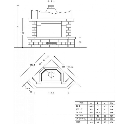 Камин Piazzetta asti l_1